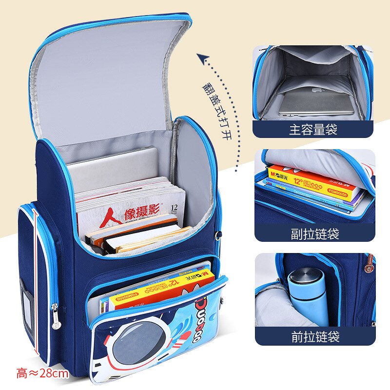 2022 Waterproof Children School bags for Boys Girls Kids Cartoon