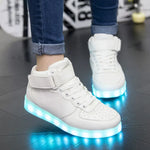 2024 New Casual Kids Luminous Sneakers LED Light Shoes