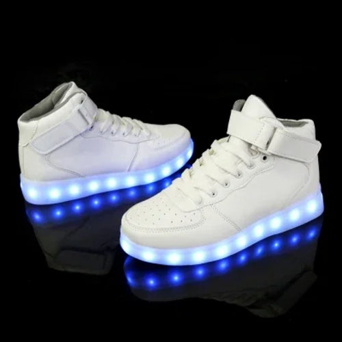 2024 New Casual Kids Luminous Sneakers LED Light Shoes