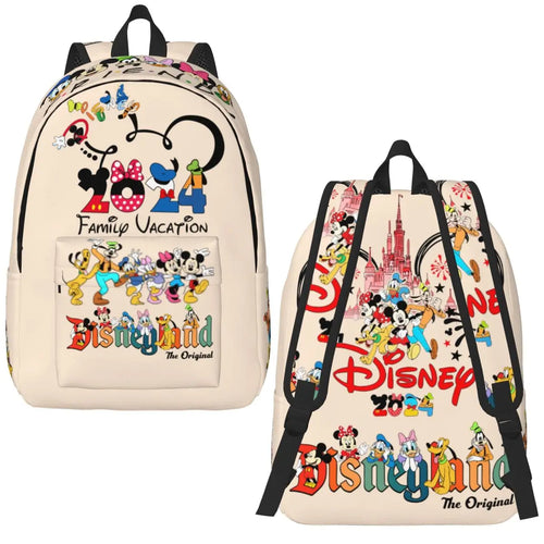 2024 Minnie Mickey Goofy Donald Daisy Duck Backpack for Teens Kids