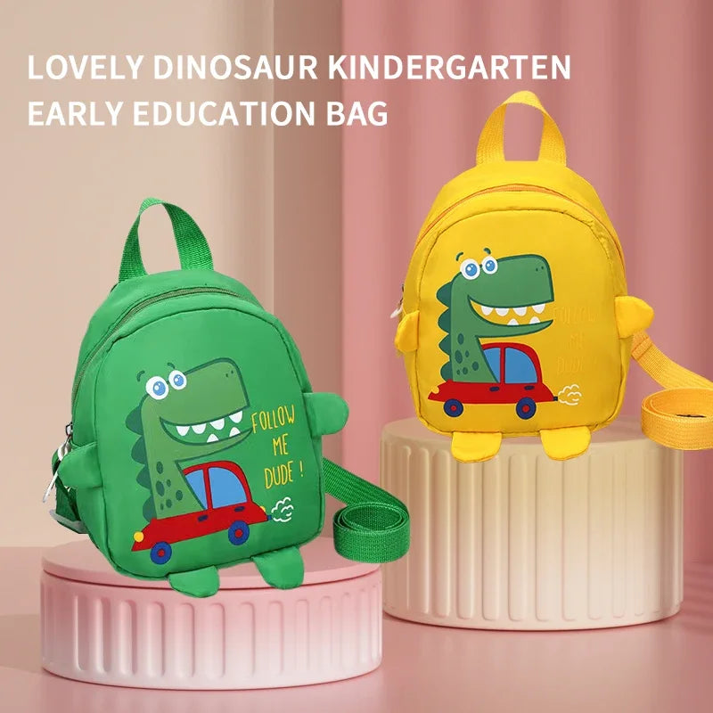 2024 Cute 1 PCS Kids Cartoon Mini Dinosaur Backpack Anti Lost Bag