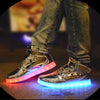 2024 New Casual Kids Luminous Sneakers LED Light Shoes