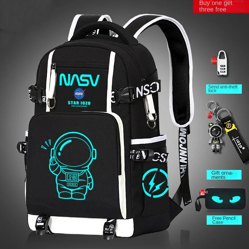 2024 Waterproof Luminous children School Bags For Boys teens Kids