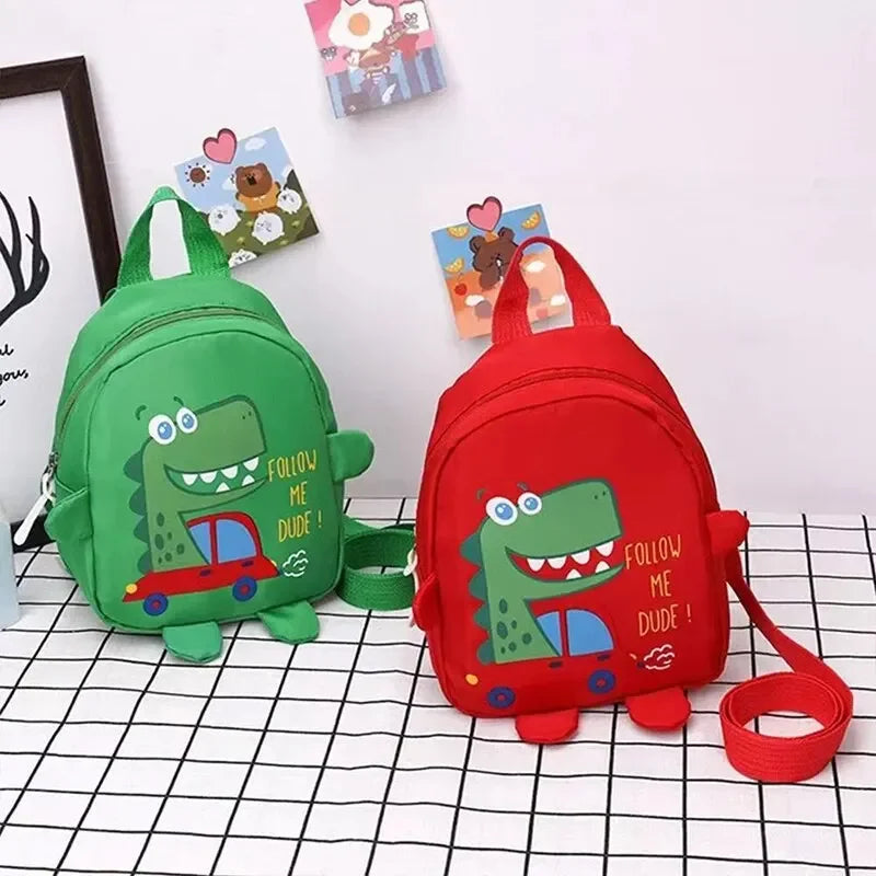 2024 Cute 1 PCS Kids Cartoon Mini Dinosaur Backpack Anti Lost Bag