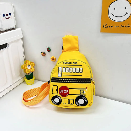 2024 Children Chest Bag Cute Cartoon Car Mother Kids Bags for Girls