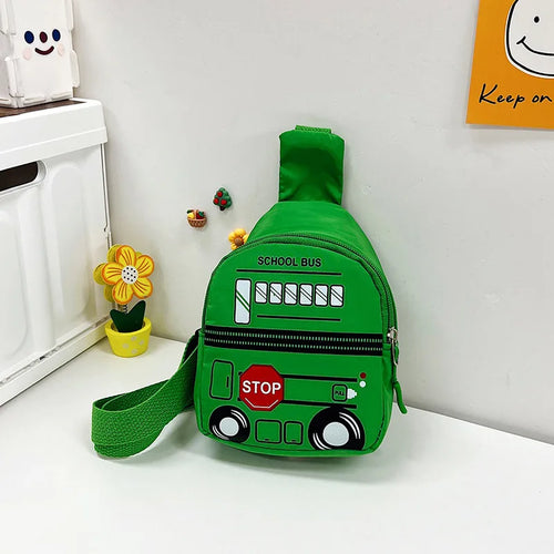 2024 Children Chest Bag Cute Cartoon Car Mother Kids Bags for Girls