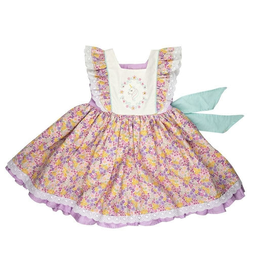 Lets Pretend Unicorn Little Girls Dress_