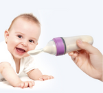 Baby Feeding Bottle Toddler Silicone Squeeze Feeding Spoon